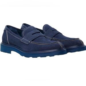 Good Man Brand Men’s Navy Lexington Loafer 7.5 Navy Blue Suede NEW $228 Casual